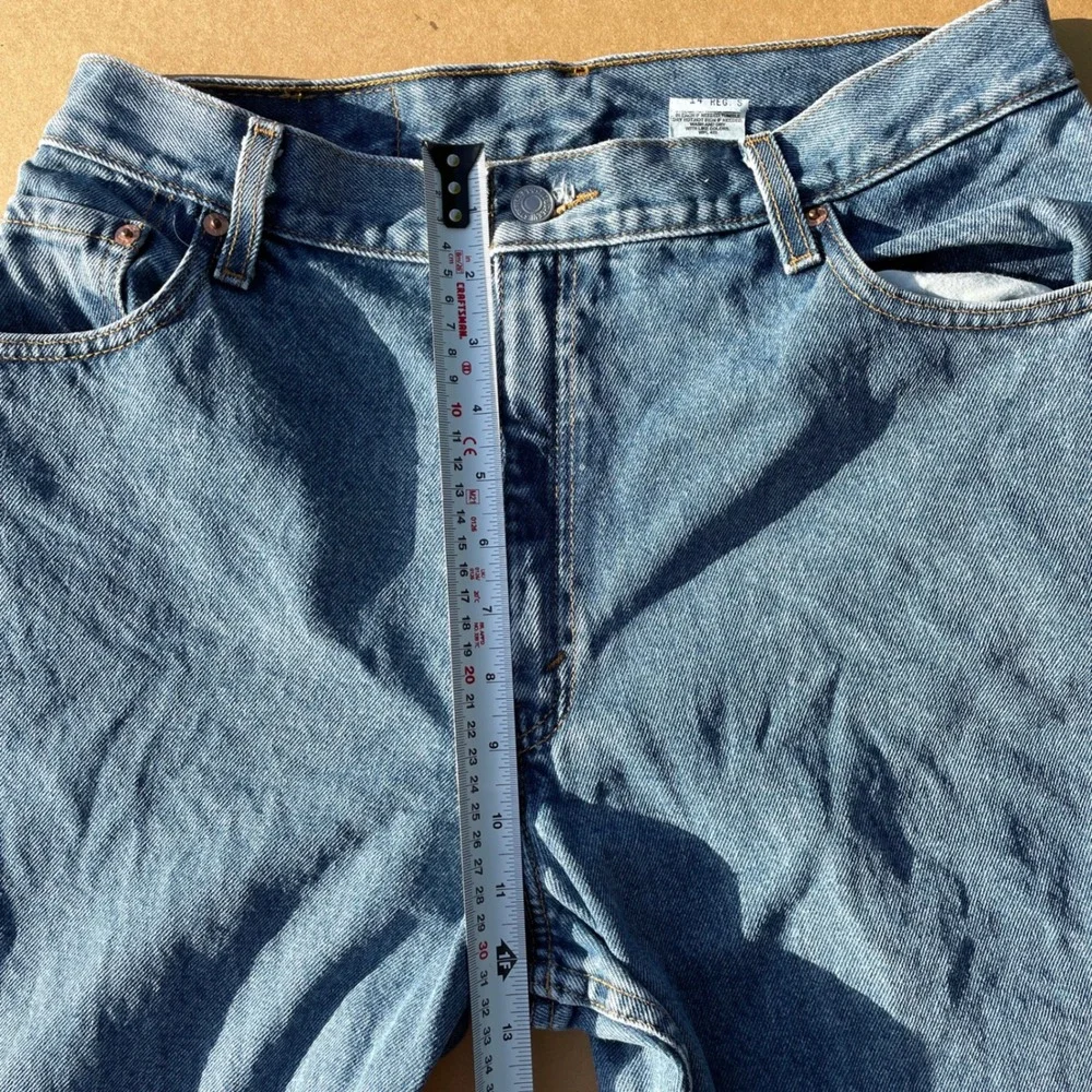 Vintage Levi's 550 Relaxed Tapered Jeans Women 14 Blue Casual High Rise Denim 90